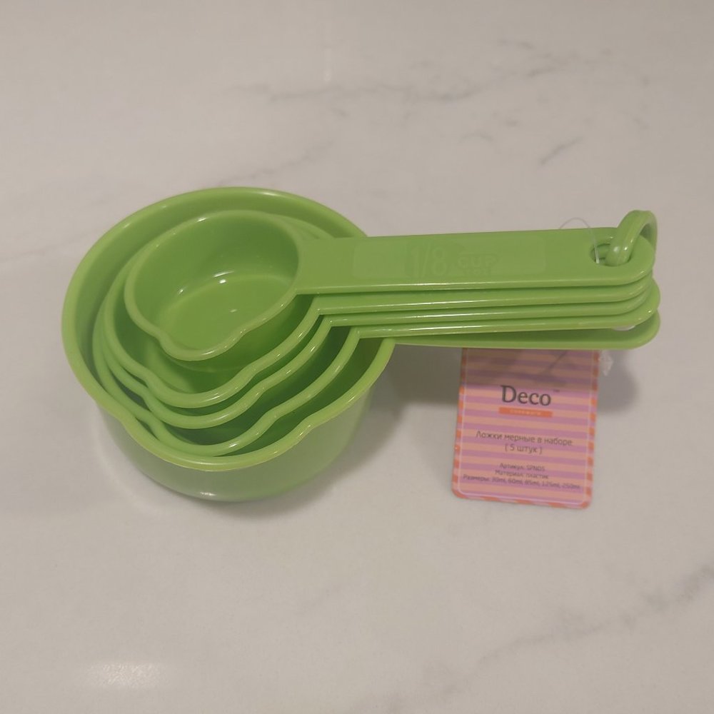 Deco Cookware Measuring Cups Spoons Set Of 5
